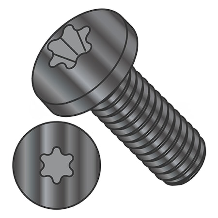 Usa Industrials M3-0.50 x 8 mm Torx Pan Machine Screw, Black Oxide Steel BULK-SCRW-1683